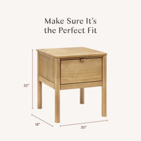 BONDI ASSEMBLED NIGHTSTAND - NATURAL WALNUT