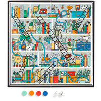 Books and Ladders Classic Board Game