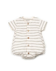 STRIPED BUBBLE ROMPER