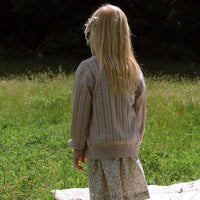 FLUTTER EYELET CARDIGAN