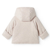 Beige coat on a white background