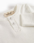 BODY BUTTON ONESIE - GENTLY WHITE