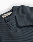 BODY BUTTON ONESIE - NAVY BLUE