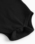 BODY BUTTON ONESIE - BLACK