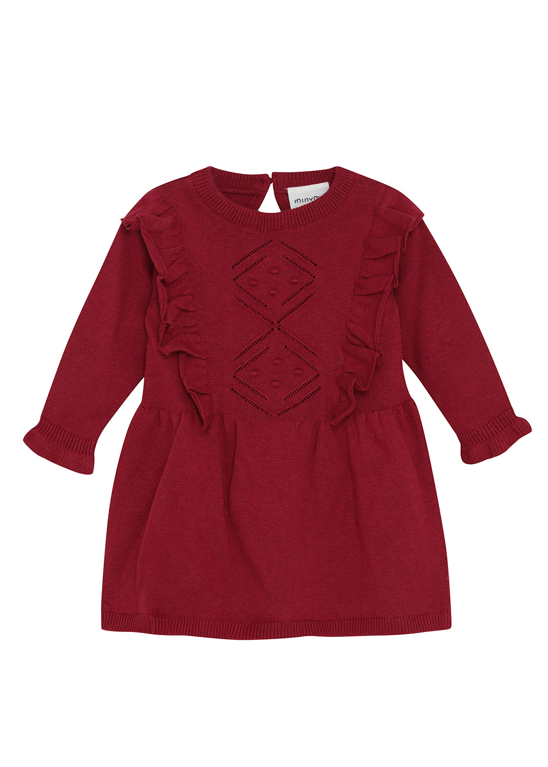 open lace back dress Kate Dress Crimson / 6 Months
