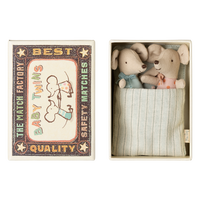 TWINS, BABY MICE IN MATCHBOX