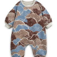 PRINTED TERRY ROMPER