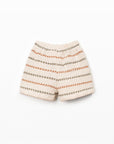 Striped shorts on a white background