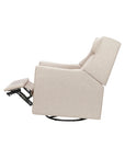 Beige recliner chair on a white background