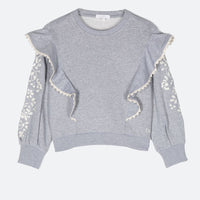 RUFFLED SWEATSHIRT