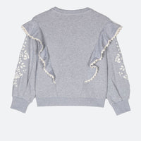 RUFFLED SWEATSHIRT