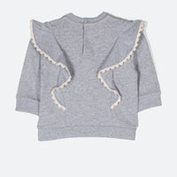 RUFFLED BABY SWEATSHIRT