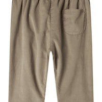 Beige pants with a pocket on a white background