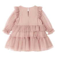 DALVINA DRESS - FADED ROSE