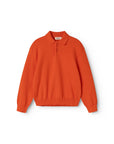Orange sweater on a white background