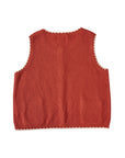 SCALLOPED KNIT VEST TOP