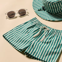 STRIPED POPLIN BOARDSHORT