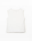 White tank top on a light gray background