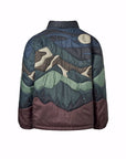 Camouflage-patterned jacket on a white background