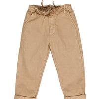 Beige pants on a white background