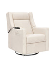 KIWI DELUXE POWER RECLINER AND SWIVEL GLIDER with Heat and Massage - PERFORMANCE IVORY BOUCLE