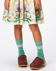 NOMI SOCKS - CHALK/GREEN