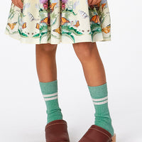 NOMI SOCKS - CHALK/GREEN