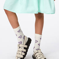 NOMI SOCKS - 2 PACK - PURPLE HEARTS