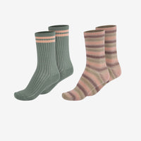 NOMI SOCKS - 2 PACK - HAZY RAINBOW