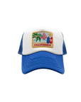 Trucker hat with California patch on a white background