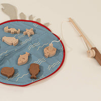 Wooden Fishing Game with Bag