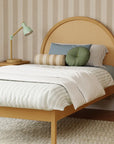 BONDI CANE TWIN BED - HONEY WITH NATURAL CANE