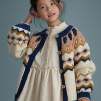 JAQUELINE CARDIGAN - OFF WHITE/MULTI
