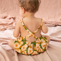 FREYA BOUQUET ROMPER - MUSTARD