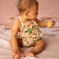 FREYA BOUQUET ROMPER - NUDE PINK