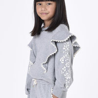 RUFFLED SWEATSHIRT