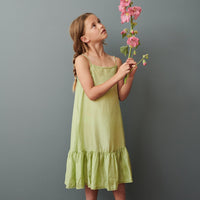 GRAPE SLIP DRESS - ALMOND