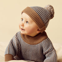 CABLE SWEATER - COCO BLUE
