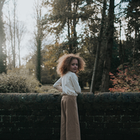 THE WIDE LEG FLEECE TROUSER