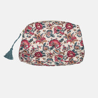 TEIKI POUCH - CREAM INDIAN FLOWERS
