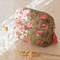 TEIKI POUCH - KHAKI TROPICAL LOON