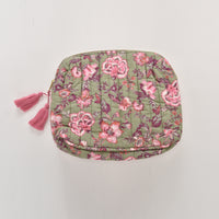 TEIKI POUCH - KHAKI TROPICAL LOON