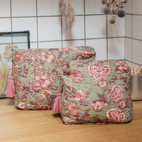 TEIKI POUCH - KHAKI TROPICAL LOON