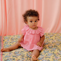 ENOHA PLAID - CREAM INDIAN FLOWERS