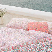 VALERIE FLORAL PILLOW CASE - STRAWBERRY BOHEMIAN HINDI