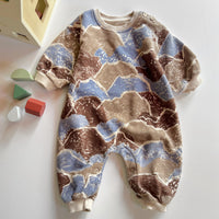 PRINTED TERRY ROMPER