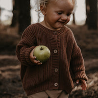 THE CHUNKY CARDIGAN - MOCHA