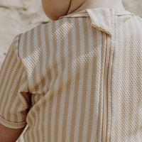 STRIPE RASHGUARD SUIT - HONEY