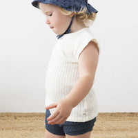 RIBBED BABY BLOOMER - MIDNIGHT