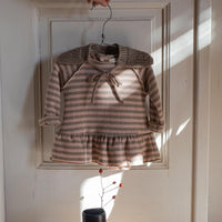 MARGOT COLLAR SCARF - TAUPE